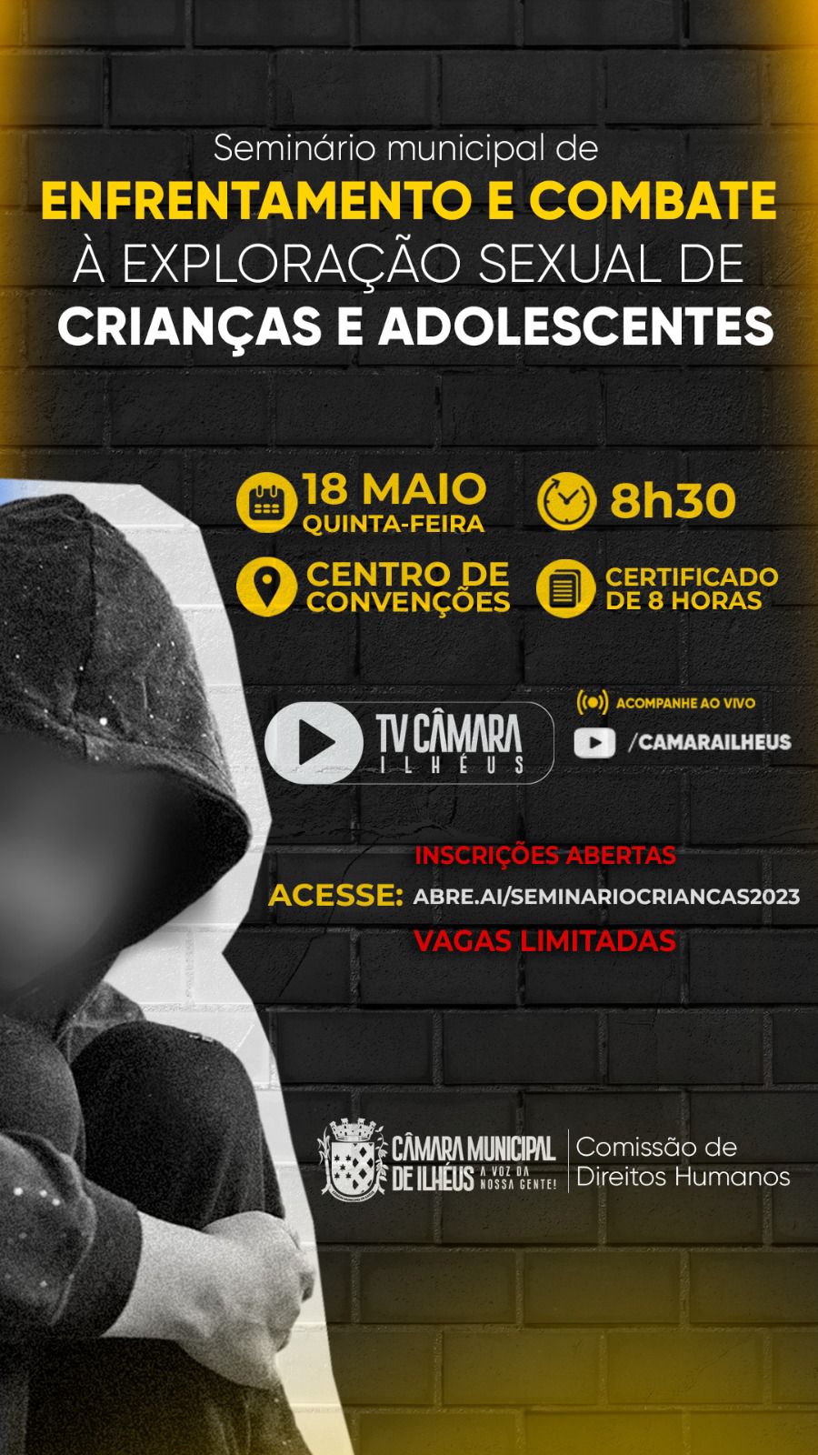 Câmara de Ilhéus abre inscrição para Seminário de Enfrentamento e Combate à  Exploração Sexual de Crianças e Adolescentes | Ilhéus | Boca News