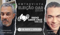 Dr. Cosme Araújo ao Vivo na Rádio Santa Cruz AM nesta Segunda-feira!