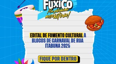 Prefeitura de Itabuna lança edital para blocos carnavalescos na 44ª Lavagem do Beco do Fuxico