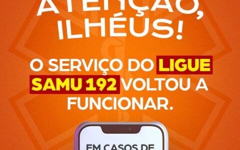 Nota Oficial: Atendimento do SAMU 192