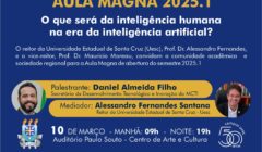 Uesc promove Aula Magna sobre inteligência humana e inteligência artificial