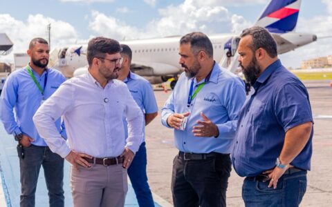 Prefeito Valderico Junior discute melhorias no Aeroporto Jorge Amado