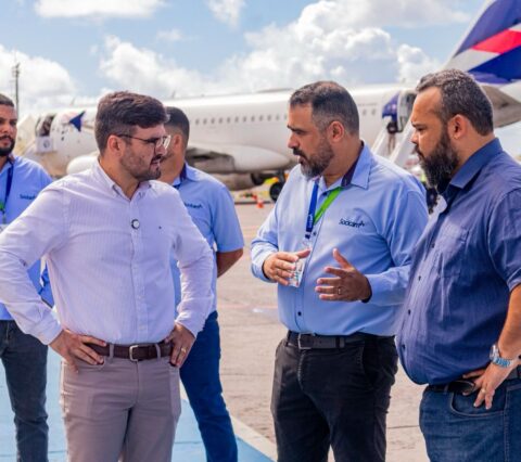 Prefeito Valderico Junior discute melhorias no Aeroporto Jorge Amado