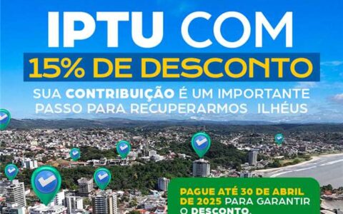 IPTU 2025: Último dia para garantir desconto de 15% no pagamento em cota única