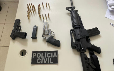 Armas de fogo são apreendidas durante cumprimento de mandado em Buritirama