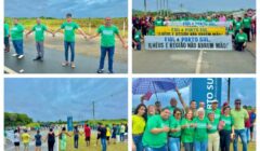 No Dia do Trabalhador, Marcone Amaral e Vereadores de Ilhéus Defendem Porto Sul em Manifestação