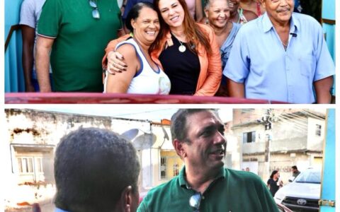 Ex-prefeito Marão e deputada Soane Galvão entregam donativos em Santo Amaro após fortes chuvas