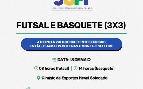 Faculdade de Ilhéus promove jogos Universitários neste domingo , dia 18