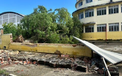 Prefeitura de Ilhéus atua após queda de muro no IME e intensifica medidas preventivas
