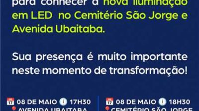 Prefeitura de Ilhéus inaugura nova iluminação em LED na Avenida Ubaitaba e no Cemitério São Jorge