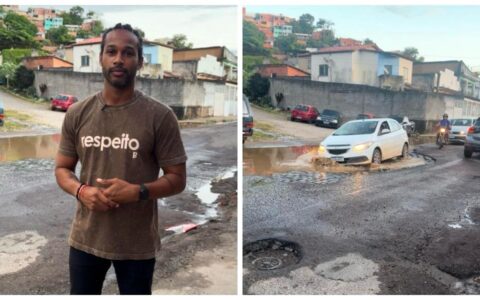 Vereador Maurício Galvão cobra providências da Prefeitura sobre situação crítica na Avenida Uberlândia, em Ilhéus