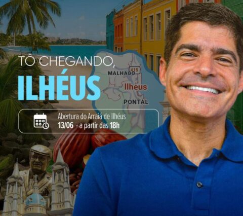 ACM Neto recebe imprensa na abertura do Arraiá de Ilhéus nesta sexta-feira (13), às 20h