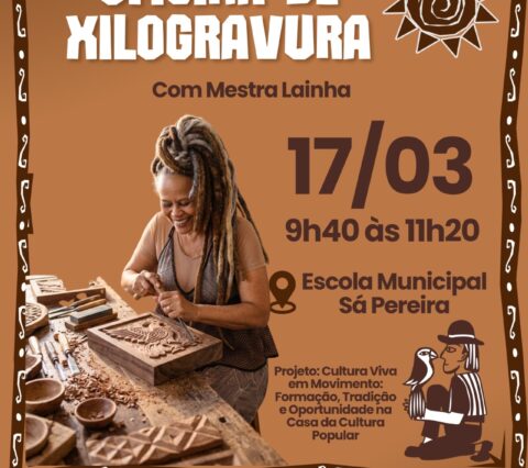 Casa da Cultura Popular de Ilhéus Promove Oficinas  de Cordel Afrocentrado e Xilogravura para Jovens Nesta Terça-Feira (17)