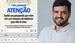 Prefeito Valderico Júnior alerta para perfil falso usando seu nome no whatsapp