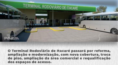 Reforma e modernização do Terminal Rodoviário de Itacaré vão garantir mais conforto e estrutura para moradores e visitantes