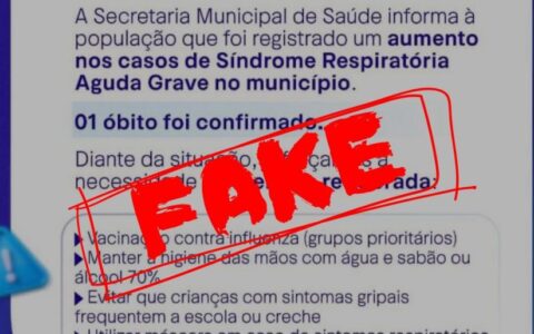 Prefeitura de Itabuna desmente notícia falsa sobre Síndrome Gripal Aguda divulgada em grupos de WhatsApp