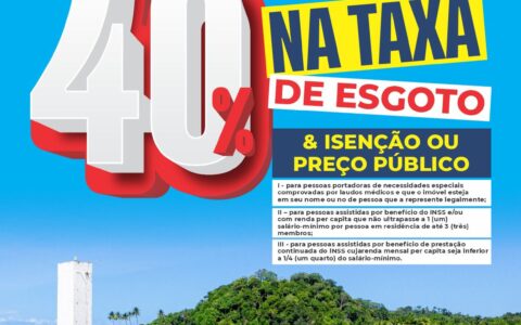Prefeitura de Itacaré sanciona lei que reduz tarifa de esgoto e amplia benefícios para população
