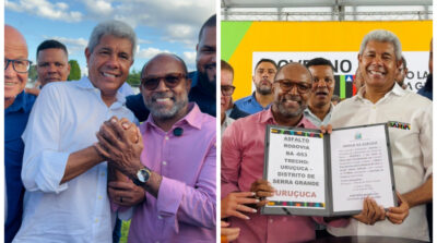 Em Uruçuca, Bebeto Galvão participa de ato que marca início das obras de pavimentação da estrada até Serra Grande