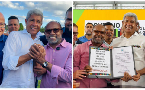 Em Uruçuca, Bebeto Galvão participa de ato que marca início das obras de pavimentação da estrada até Serra Grande