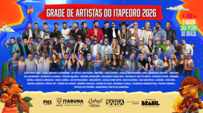 Ita Pedro 2026: Gusttavo Lima, Alok, João Gomes e Zé Neto & Cristiano comandam maior edição da festa em Itabuna