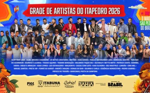 Ita Pedro 2026: Gusttavo Lima, Alok, João Gomes e Zé Neto & Cristiano comandam maior edição da festa em Itabuna