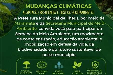 Prefeitura de Ilhéus realiza Semana do Meio Ambiente com ações educativas e troca sustentável