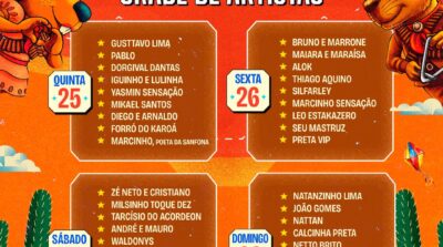 Ita Pedro 2026 divulga a grade diária completa; confira as atrações
