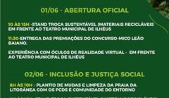 Semana do Meio Ambiente mobiliza Ilhéus com plantios, limpeza de praias e ações educativas