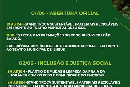 Semana do Meio Ambiente mobiliza Ilhéus com plantios, limpeza de praias e ações educativas