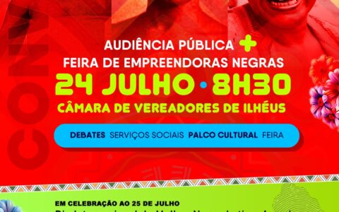Câmara de Ilhéus celebra mês das mulheres negras com feira de empreendedoras e audiência pública