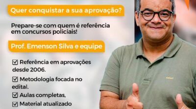 Concurso Polícia Militar da Bahia 2026 é com Professor Emenson Silva