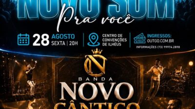 Banda Novo Som retorna a Ilhéus após 20 anos para uma noite histórica de louvor e adoração