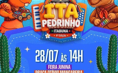 Ita Pedrinho 2026 promete uma tarde de diversão, cultura e tradição para a criançada