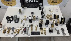 Polícia Civil recupera 38 relógios furtados de joalheria em loja no Interior da Bahia