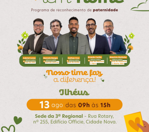 Defensoria promove campanha para reconhecimento de paternidade em Ilhéus