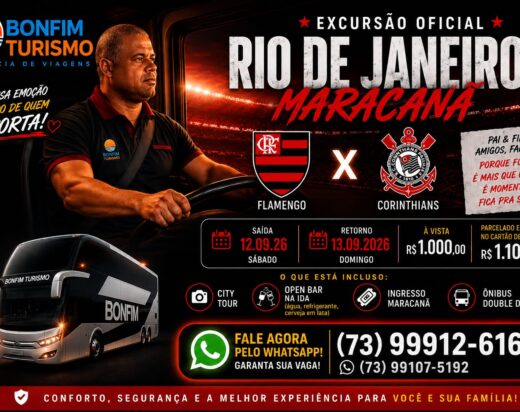 Excursão: Ilhéus presente no grande clássico Flamengo x Corinthians