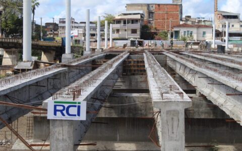 Ponte que ligará o centro de Itabuna à nova BA-649 tem 71% de sua estrutura de concreto concluída