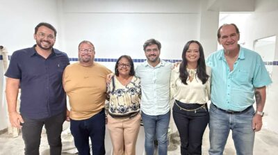 Prefeito Valderico Junior vistoria UBS Euler Ázaro e área da futura UBS Tipo IV