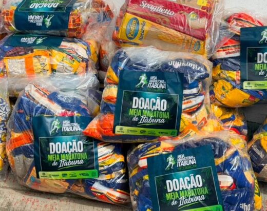 Prefeitura entregou alimentos recolhidos nas inscrições da 1º Meia Maratona de Itabuna na quinta-feira