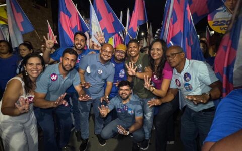 Valderico Junior lidera caminhada no CSU e reúne grupo político em defesa de projeto para a Bahia