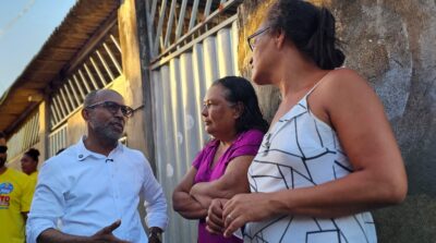 Bebeto faz corpo a corpo no Alto do Coqueiro e destaca emendas para áreas de risco de Ilhéus