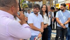 Canteiro central da Praça Cairu é entregue após obras de requalificação