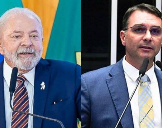 Lula lidera 1º turno, mas Flávio Bolsonaro passa à frente pela 1ª vez no 2º turno