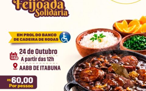 5ª Feijoada solidária do Rotary Club de Itabuna Acontece neste sãbado na  AABB