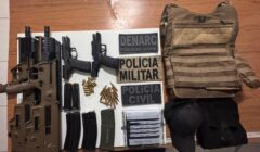 Ação integrada das Polícias Militar e Civil apreende dois fuzis em Porto Seguro