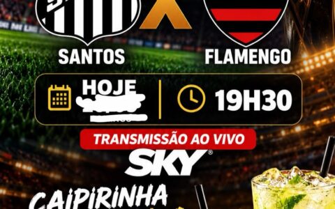 Food Park :Hoje tem Flamengo x Santos no Hamburgão com caipirinha dobrada!