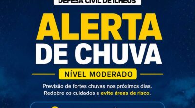 Ilhéus emite alerta para fortes chuvas nos próximos três dias