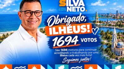 Jabson Santos destaca trabalho coletivo após Silva Neto conquistar quase 1.700 votos em Ilhéus