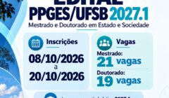 PPGES da UFSB abre seleção para 40 vagas de mestrado e doutorado