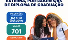 UFSB abre 701 vagas para Reingresso, Transferência Externa e Ingresso para Portadoras/es de Diploma de Graduação